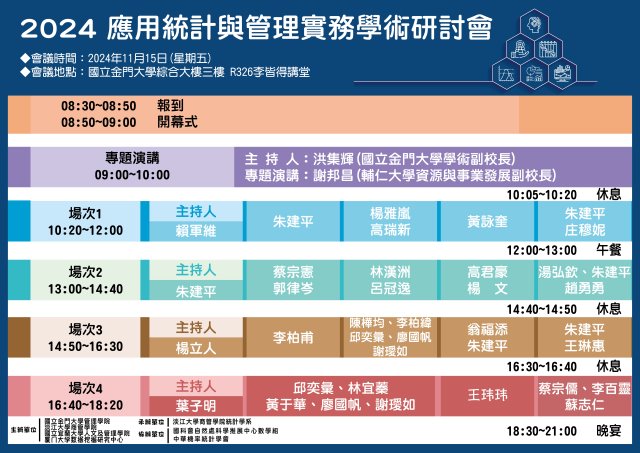 2024-11-15  2024應用統計與管理實務學術研討會